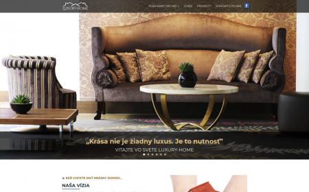 webstránka Luxury-home.sk